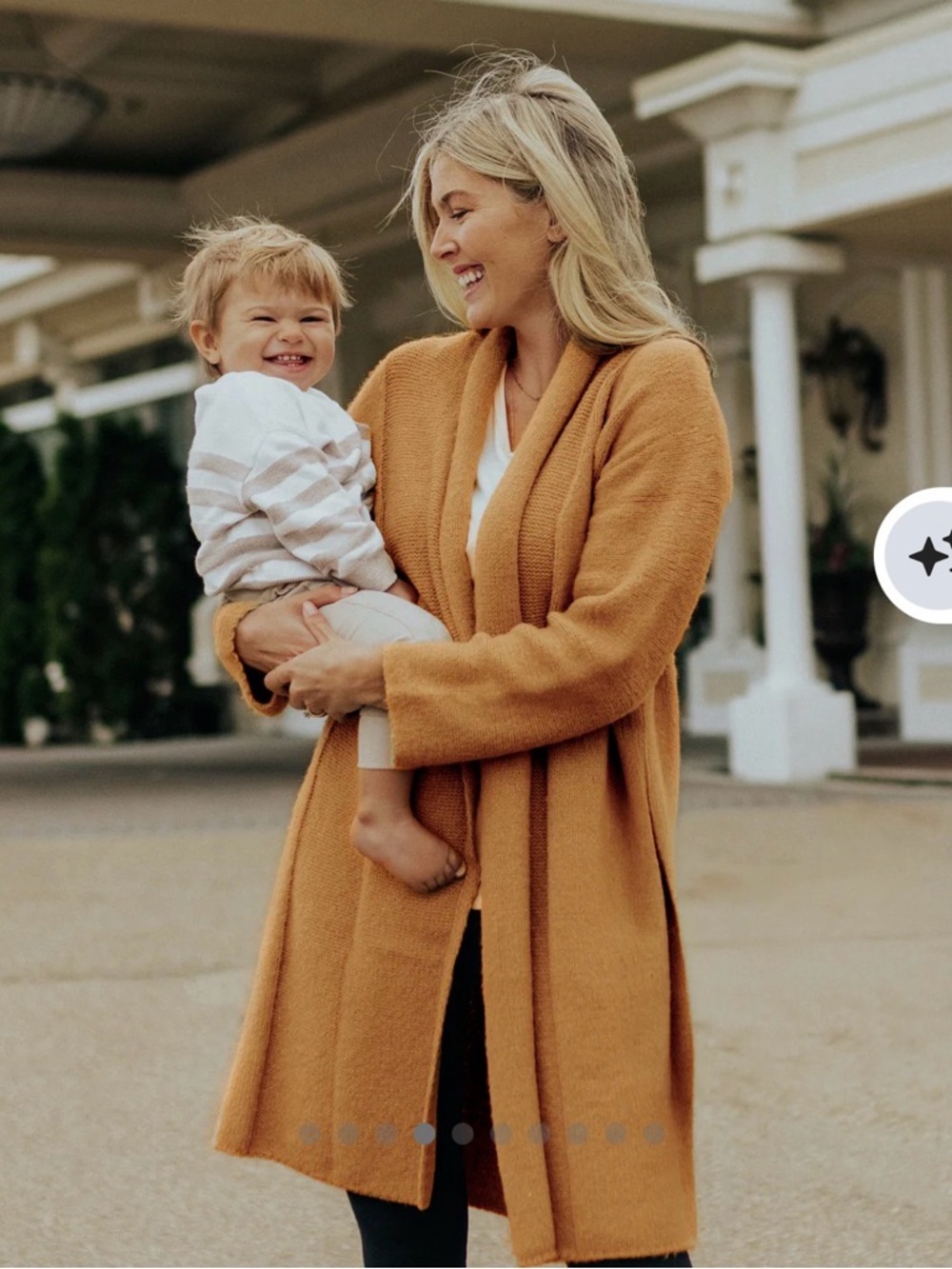 Cozy Camel Open-Front Women's Sweater Cardigan